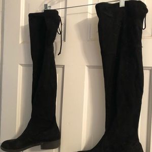 Black over the knee boots